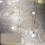 后现代北欧轻奢设计师餐厅个性飞碟玻璃水滴螺纹形极简吊灯艺术展 螺旋款35cm