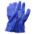 工业防水耐油耐酸碱橡胶手套 加厚棉毛浸塑磨砂胶皮手套 一付装 8 东亚806蓝色耐油1双
