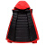 工品星GPX-XY-0A86高端羽绒内胆冲锋衣工作服防寒保暖防风冲锋衣 大红色 S 