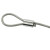 艾科堡 钢丝绳铝套10mm（5个装）8字双孔铝夹头钢丝绳卡扣 AKB-LT-09
