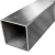 得豫工品 方管 不锈钢方管 304材质方管 防锈钢材 40*40*3.0mm 一米价