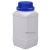 大口方瓶加厚塑料试瓶实验固体样品瓶密封取样瓶1000ml工业品 250ml乳白色-蓝盖款配内盖