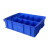 塑料分格箱加厚长方形零件盒分格周转箱多格盒分类收纳盒螺丝盒物 C型1格 590*385*145mm
