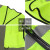 SFvest反光安全背心工地施工反光衣夏季交通环卫工作服马甲定制 荧光黄实布口袋款 2XL码