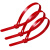 飞尔（FLYER）活扣尼龙扎带 多功能理线带绑带 专业自锁式标签束线带100条【红色 7.5x300mm】