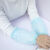 韩版蕾丝花边套袖女短款务办公手袖夏季防晒防污护袖头 蕾丝透明浅蓝色 蕾丝透明白底紫花