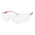 霍尼韦尔S300L 300300通用款灰红色镜架 透明镜片 防雾防刮擦眼镜女士款 *1副