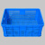 海斯迪克 5#外尺寸800*570*500mm塑料筐收纳快递物流筐755周转筐(方格孔)篮子 HKCC03蓝色