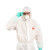 坤泽尔K1500一次性无纺布防护服连体带帽防尘透气实验室喷漆工作服白色 L