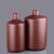 定制塑料瓶大容量大小口试剂瓶广口黑色棕色避光瓶HDPE白色样品Z 棕小口2L