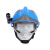 锐麻 F2带灯抢险救援应急头盔 可配护目镜地震森林防火消防头盔安全帽 全套头盔（黄） 均码*1顶 
