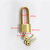 集兴 JX-0280 防爆铜链条锁工业黄铜倒链锁  锁链5mm粗/1m长+铜锁 1条