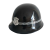 YHGFEE保安头盔防暴PC盔执勤治安巡逻白色黑色男防爆安保安全帽钢盔帽子 欧式面罩盔
