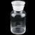顶郝 玻璃广口瓶 加厚密封大口试剂瓶 玻璃药棉酒精瓶 透明500ml 