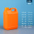 HDPE耐酸碱密封5升化工包装桶5KG小方桶壶消毒液2.5l塑料桶 2.5L-乳白色