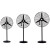 海斯迪克 HKL-1077 应急防暑风扇 工业商用风扇 强力电风扇 落地扇 铝叶 500型(3m电线)