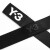 Y-3 CLASSIC 男女通用织物徽标图案束扣y3腰带 GK2074 黑色 S