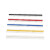 彩色排针2.54MM单排/双排排针 插针直针1*40P铜针红绿黄蓝白 10条 黑色铁针 单排针