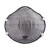 马斯奥活性炭杯型口罩N95口罩头戴式防尘透气工业粉尘焊接雾霾防护  灰色