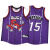 AJTD美式复古数码印花篮球背心湖人科比卡特艾弗森库里詹姆斯球衣透气 千球 复古湖人8号紫色 XL（175-180身高）