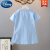 迪士尼（Disney）韩版女童爱莎公主裙2024夏季宝宝短袖T恤裙儿童艾莎连衣裙新品 粉 弧行T恤裙 110cm