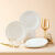 驰诺景德镇瓷餐具轻奢纯白碗盘碟勺套装家用吃米饭碗菜盘子自由DIY 4英寸阳光碗