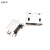 2P插脚贴片直插牛角麦克安卓V8口接口平口Micro USB插座MK5P母座 立式插板 二固定脚长2.0 平口(5