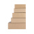 半高纸箱快递长方形扁平打包箱子包装箱特硬鞋盒加固纸盒定做 三层特硬半5(29x17x9.5cm)37个