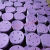 6寸17孔干磨砂纸费斯托用紫色超耐磨5寸陶瓷打磨抛光圆盘植绒片 P320# 紫砂5寸6孔50张