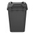 舒蔻（Supercloud）大号塑料分类垃圾桶小区环卫户外带盖加厚垃圾桶可定制图案50L加厚黑色分类干垃圾