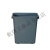 垃圾桶大号饭店方形厨房商用50l塑料垃圾箱40升60L大容量无盖 60L长方无盖绿色
