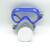 以勒8500A防毒防尘口罩连体单盒过滤式眼罩口罩一体防护面具面罩防化工气体工业粉尘全面具 8500A面具+20片防尘棉