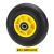 FACEMINI vn-98 350-4胶粉轮橡胶轮子小铁实心轮手推车重型工业脚轮小胶圈钢板芯（铁轴承孔径20mm）