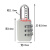 苏识 AF052 短梁数字密码挂锁 3位密码 蓝色 10把装