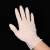 海斯迪克 一次性手套 防护检查手套 劳保手套100只/盒 乳胶手套（L码无粉）
