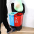 康迪普 40升分类垃圾桶办公室学校厨房环卫干湿分离双桶双胞胎垃圾桶 绿+灰色 40升