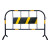 铁马护栏镀锌管临时施工围栏市政隔离路栏道路移动安全防护栏围挡 1*1.5加板（2公斤黑黄）