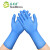 塞莫诗一次性丁腈手套12寸加长型蓝色100只 餐饮厨房防水清洁酒店实验室多用途N1201BL 小号S码