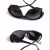 牛皮面罩电焊工强光眼镜透明黑色玻璃护目镜耐磨 1白眼镜+1面罩+1绳