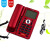 达尔讯 办公电话机商务固定电话来电显示经典时尚有线坐 红色-890 免提拔号