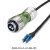 信号连接器防水航空插头卡侬头光纤插头机房网络LC光纤插头 H-光纤插头(3米)