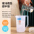 塑料冷水壶超大容量凉开水壶耐高温奶茶店量杯带盖带刻度商用 5000ml （白色平盖）台湾款特厚