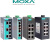 MOXA摩莎以太网工业交换机PoE非网管型5/8口多层百兆千兆企业网管 EDS-305 即插即用