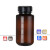 高透棕色PP塑料瓶100/250/500/1000ml广口试剂瓶样品分装瓶 500ml