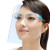 谋福8811炒菜防油溅面罩双面防雾防油面罩防油面具 透明面罩【隔离面罩（眼镜款）】