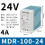 EDR/NDR导轨式开关电源120W直流24V明纬DR-75/150/240/5A明伟12V 明黄色 MDR-100-24