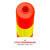 塑料警示柱防撞柱反光立柱路桩隔离柱交通安全道路标志柱 90CM EVA红色-车压不坏（送螺丝）