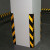 护角橡胶护墙角地下车库反光护角板警示条护直角圆角防撞条交通 直角600*100*10mm