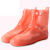 立采防水鞋套批发雨鞋套防滑耐磨硅胶 橙色尺码42-43鞋长30.5cm3个起售 一个价