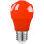 星期十 节能LED灯泡红色球泡光源2只装2W红尖泡-E27螺口定制